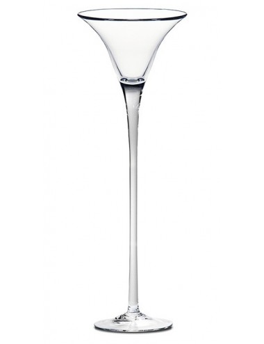 Wysoki szklany świecznik kielich MARTINI 60 cm