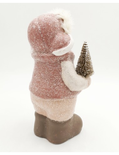 Figurka zimowa świąteczna DZIECI chłopiec i dziewczynka CHOINKA 22,5x10 cm