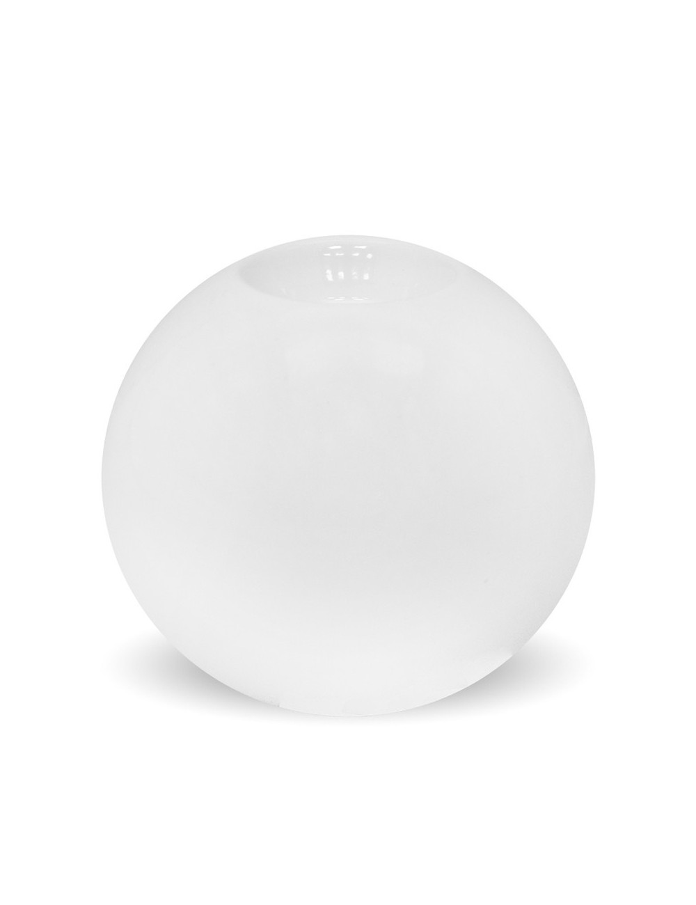Świecznik ceramiczny tealight t-light biały KULA 13x13,5 cm